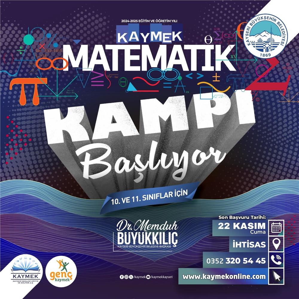 Kayserili gençler için matematik kampı