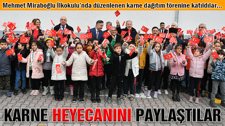 Çiçek, Akar ve Büyükkılıç, öğrencilerin karne heyecanını paylaştı