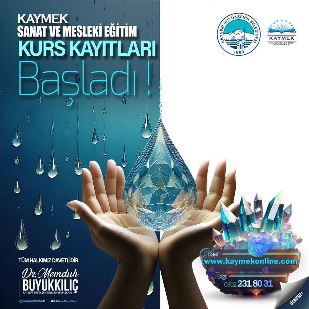 KAYMEK'in sanat ve mesleki eğitim kurs kayıtları başladı