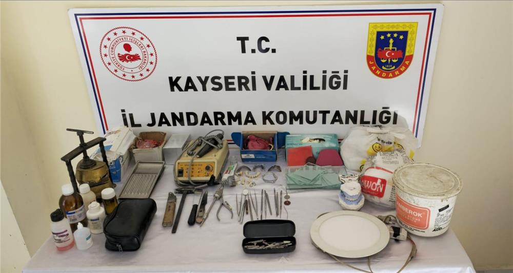 Kayseri'de sahte diş hekimi yakayı ele verdi