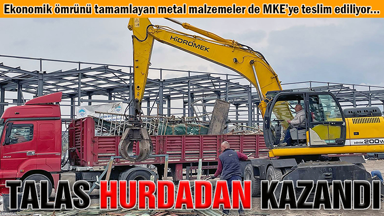 Talas Belediyesi hurdadan milyonlar kazandı